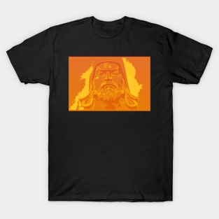 Vaporwave Genghis Khan 4222 Ulaanbaatar T-Shirt